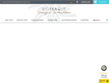 Tablet Screenshot of bioteaque.com